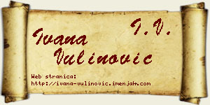 Ivana Vulinović vizit kartica